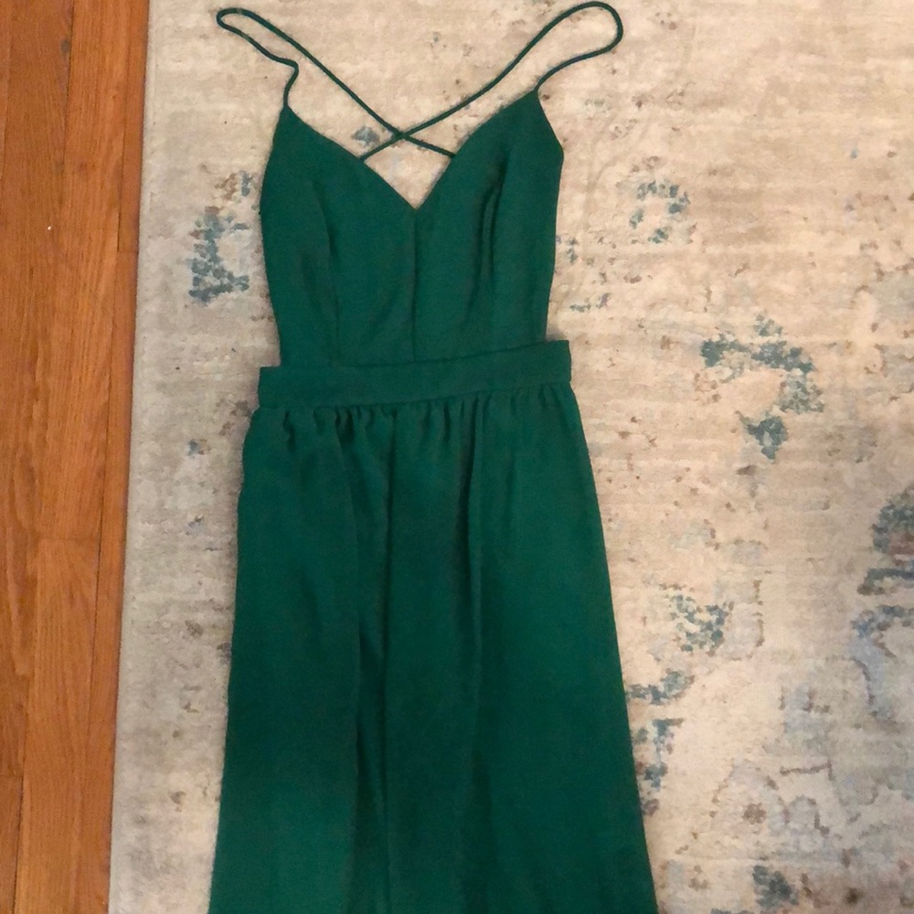 Kelly Green Backless Maxi Dress